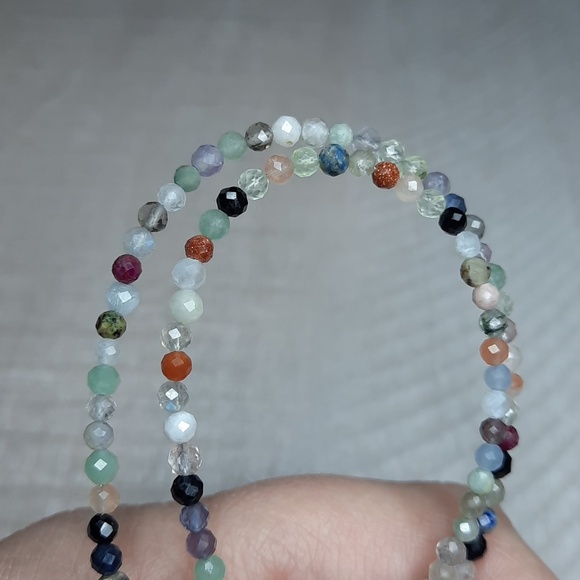 3mm Faceted Multi Gem Stone 15in Strand #4 - Picture 3 of 4